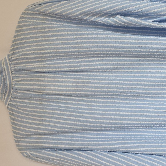 H&M Blue & White Stripe Pullover Top.  Size Small.  New With Tag. - Picture 7 of 11